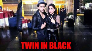 Kundali Bhagya stars Dheeraj Dhoopar and Shraddha Arya twin in black 