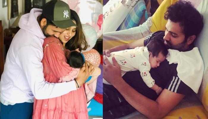 Adorable Father-Daughter Moments Of Rohit Sharma and Samaira - 0