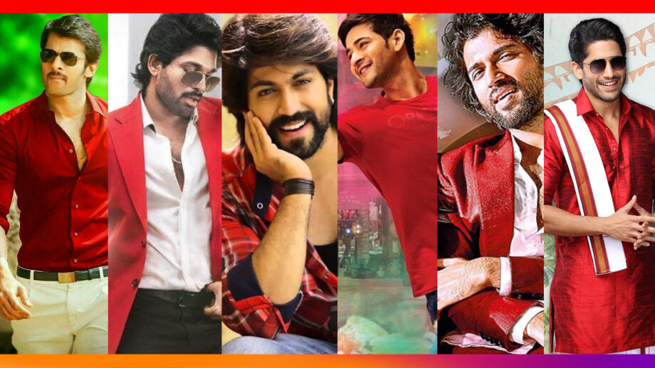 Prabhas, Allu Arjun, Yash, Mahesh Babu, Vijay Deverakonda, Naga Chaitanya: 7 Times Celebrities Wore Red and Rocked It!