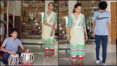 Quarantine Special: Madhuri Dixit Nene tries teaching classical dance to her son Arin, video ends up on a hilarious note