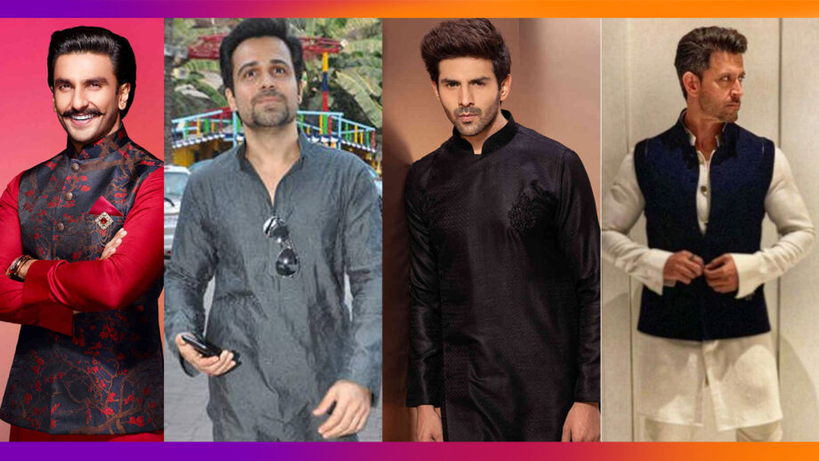 Ranveer Singh, Emraan Hashmi, Kartik Aryan, Hrithik Roshan: The Celebs-Inspired Traditional Kurta Collection You Should Try