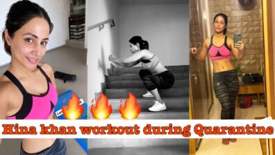 Revealed: Hina Khan’s Self Quarantine Workout