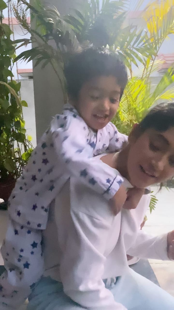 Shivangi Joshi's cute fight with nephew Vansh, watch video