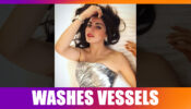 Shraddha Arya’s day WASHING VESSELS in her kitchen
