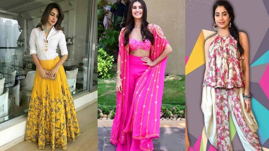 Style Your Fusion Outfits Like Kiara Advani, Tara Sutaria, Janhvi Kapoor!
