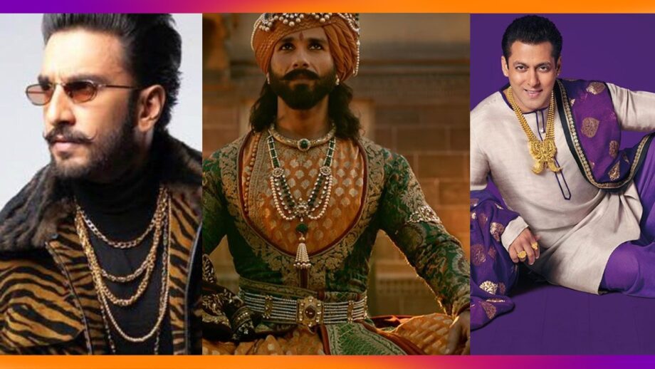 Take some Men's Jewellery inspiration from Ranveer Singh, Shahid Kapoor, Salman Khan 7