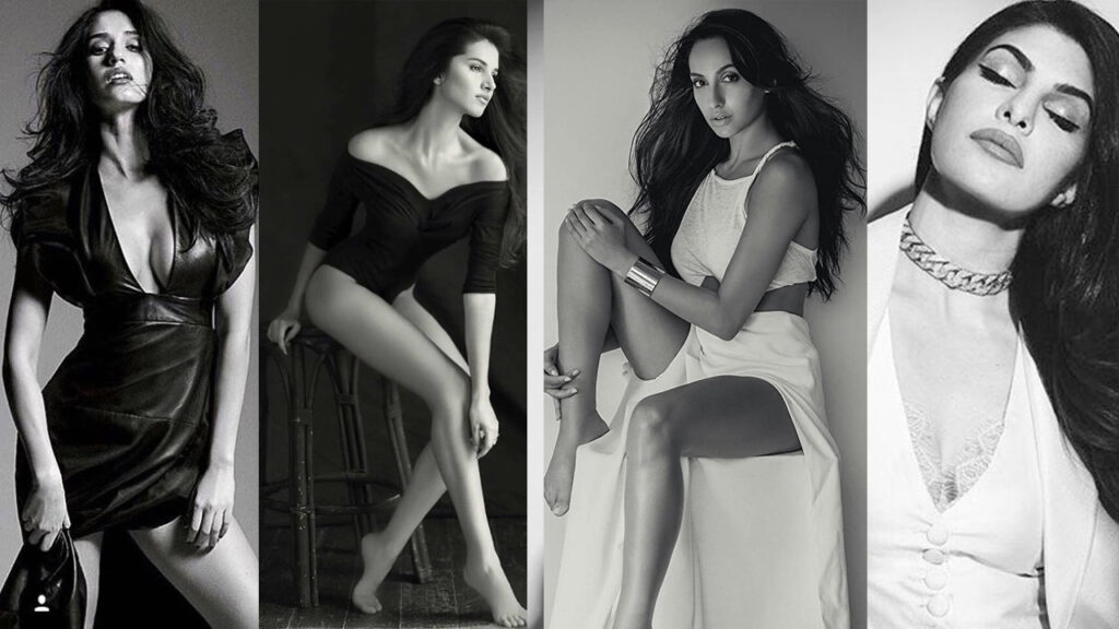 Take some monochrome look inspiration from Disha Patani, Tara Sutaria, Nora Fatehi, Jacqueline Fernandez To Look thinner! 4