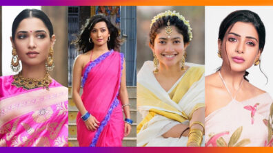 Tamannaah Bhatia, Radhika Pandit, Sai Pallavi, Samantha Akkineni: These Celebs Inspire Us To Wear Sarees With Just Earrings