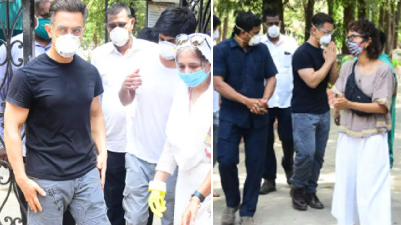 Aamir Khan & Kiran Rao attend their assistant Amos' funeral during Covid-19 lockdown