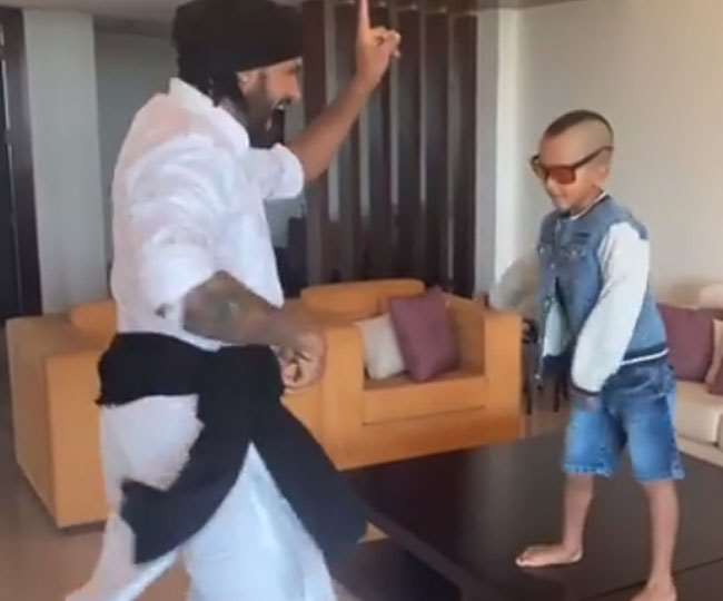 Adorable Father-Son Moments Of Shikhar Dhawan and Zoravar - 3