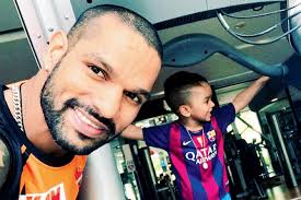 Adorable Father-Son Moments Of Shikhar Dhawan and Zoravar - 0