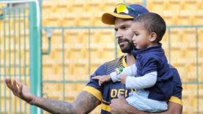 Adorable Father-Son Moments Of Shikhar Dhawan and Zoravar