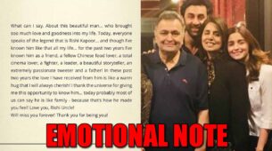 Alia Bhatt pens an EMOTIONAL letter for Rishi Kapoor