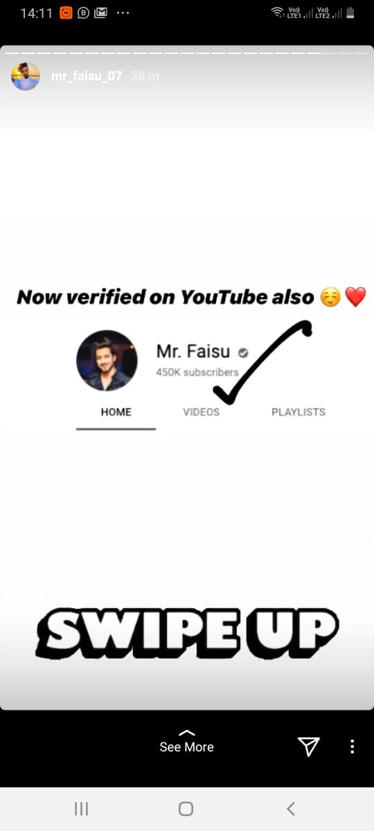 Amid the TikTok Vs YouTube battle, popular TikTok star Faisu is now YouTube VERIFIED 1