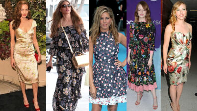 Angelina Jolie, Sofia Vergara, Jennifer Aniston, Emma Stone, Scarlett Johansson: 7 Floral Outfit Ideas which will Leave You Mesmerized