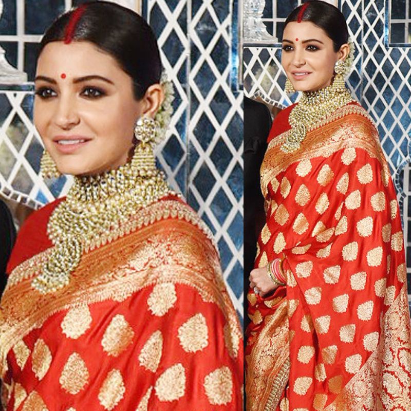 Anushka Sharma, Kareena Kapoor Khan, Janhvi Kapoor, Priyanka Chopra Jonas: Who Carried the Kanjeevaram Saree Better? - 1