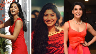 Anushka Shetty, Sai Pallavi and Samantha Akkineni look fresh as a rose in this cool red avatar