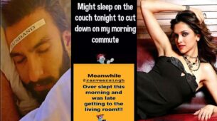 Aww: Deepika Padukone mocking Ranveer Singh for ‘oversleeping’ is the cutest thing on the internet today
