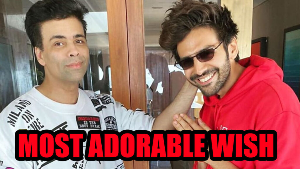 AWW: When Kartik Aaryan did the 'Ayushmann Bhava' pose with Birthday Boy Karan Johar