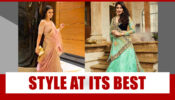 Divyanka Tripathi Vs Surbhi Chandna: Who Styles In Sequined Lehenga Better?