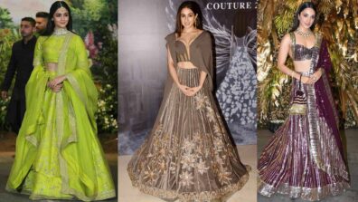 Explore Alia Bhatt, Sara Ali Khan And Kiara Advani’s Trendy Designer Lehenga Blouse Designs For All The Modern Brides Out There!