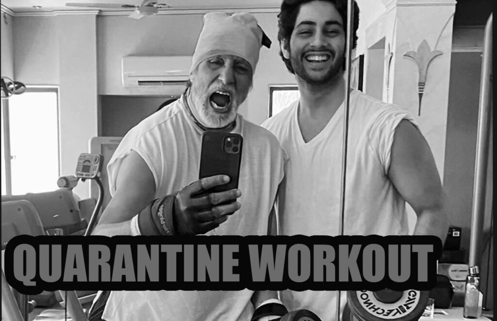 Hulk Mode: Amitabh Bachchan does some 'Quarantine Bodybuilding' with his grandson