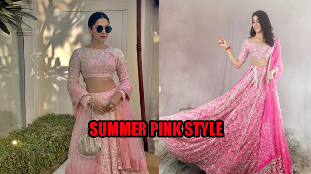 IN PHOTOS: When Kiara Advani and Janhvi Kapoor rocked the 'summer pink style' in a Manish Malhotra gear