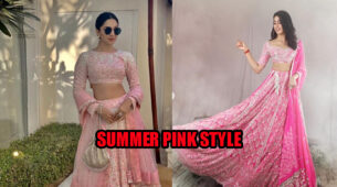 IN PHOTOS: When Kiara Advani and Janhvi Kapoor rocked the ‘summer pink style’ in a Manish Malhotra gear