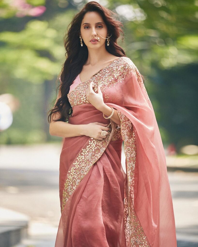 Janhvi Kapoor, Nora Fatehi, Disha Patani, Kiara Advani, Tara Sutaria: Top 5 Wedding Saree Trends That You Should Follow - 2