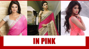 Jennifer Winget, Shivangi Joshi, Erica Fernandes Elegantly Flaunt In Pink Saree Look!!