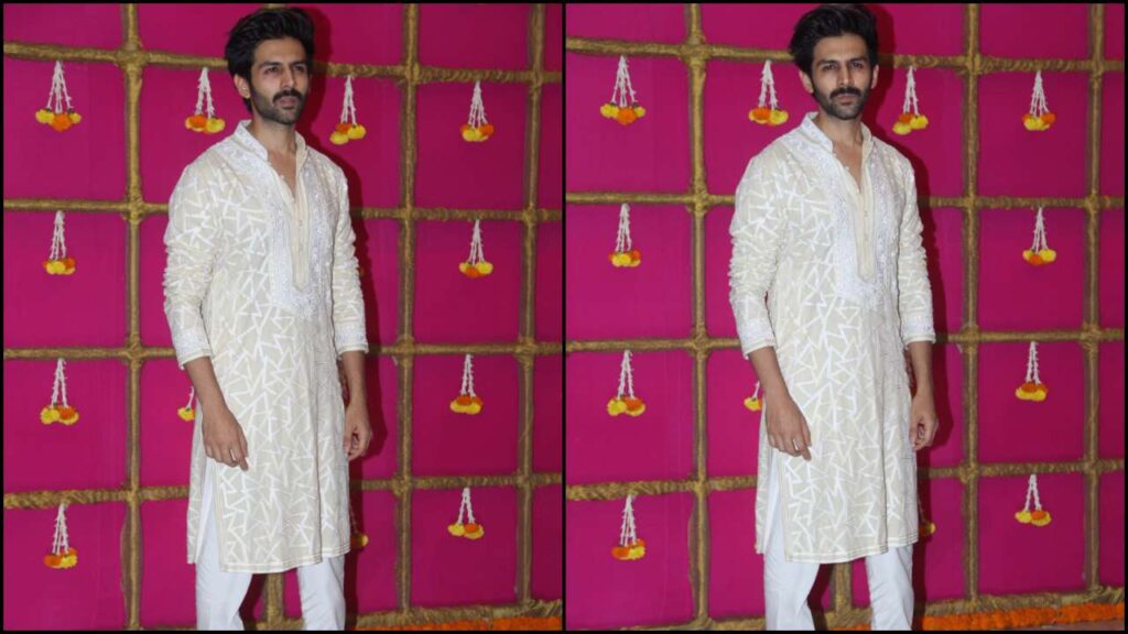 Kartik Aaryan And Abhishek Bachchan Slayed White Pants Outfit Perfectly, See Pics - 0