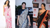 Kiara Advani  To Jacqueline Fernandez Look Ethereal In Floral Saree!