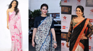 Kiara Advani  To Jacqueline Fernandez Look Ethereal In Floral Saree!