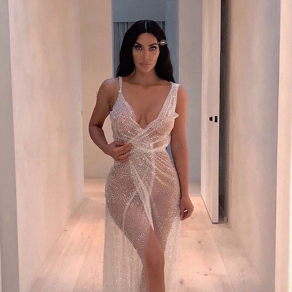 Kim Kardashian Looks Resplendent In These Shimmery Dresses! - 4