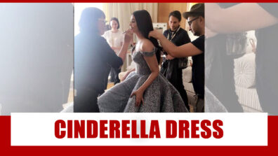 Rare Picture of Aishwarya Rai Bachchan Getting Dolled Up In A Cinderella Dress