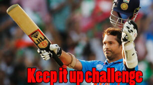 Sachin Tendulkar took up Yuvraj Singh’s ‘Keep It Up’ challenge with a twist