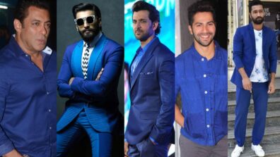 Salman Khan, Ranveer Singh, Hrithik Roshan, Varun Dhawan, Vicky Kaushal: 5 Adorable Blue Outfit Ideas For Men’s Styles To Copy