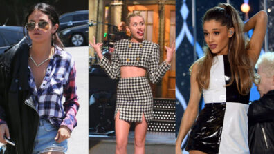 Selena Gomez, Miley Cyrus, Ariana Grande: Who Pulled Off The Checkered Outfits Well?