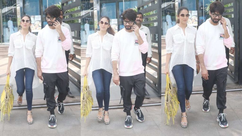 Shahid Kapoor And Mira Kapoor’s Spectacular Twinning Moment Together in White - 1