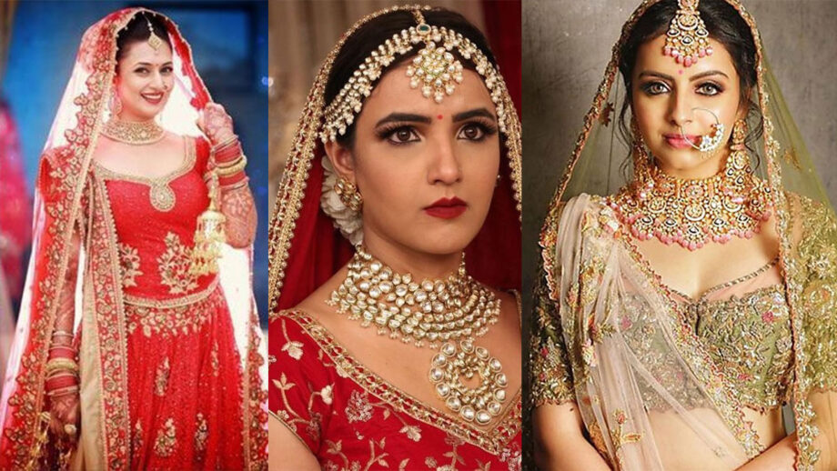 Take Bridal Lehenga Inspiration From Divyanka Tripathi, Jasmin Bhasin And Shrenu Parikh  To Spice Up Shaadi Season