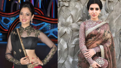 Tamannaah Bhatia Vs Samantha Akkineni: Who Pulled Off High Neck Blouse Designs Better?