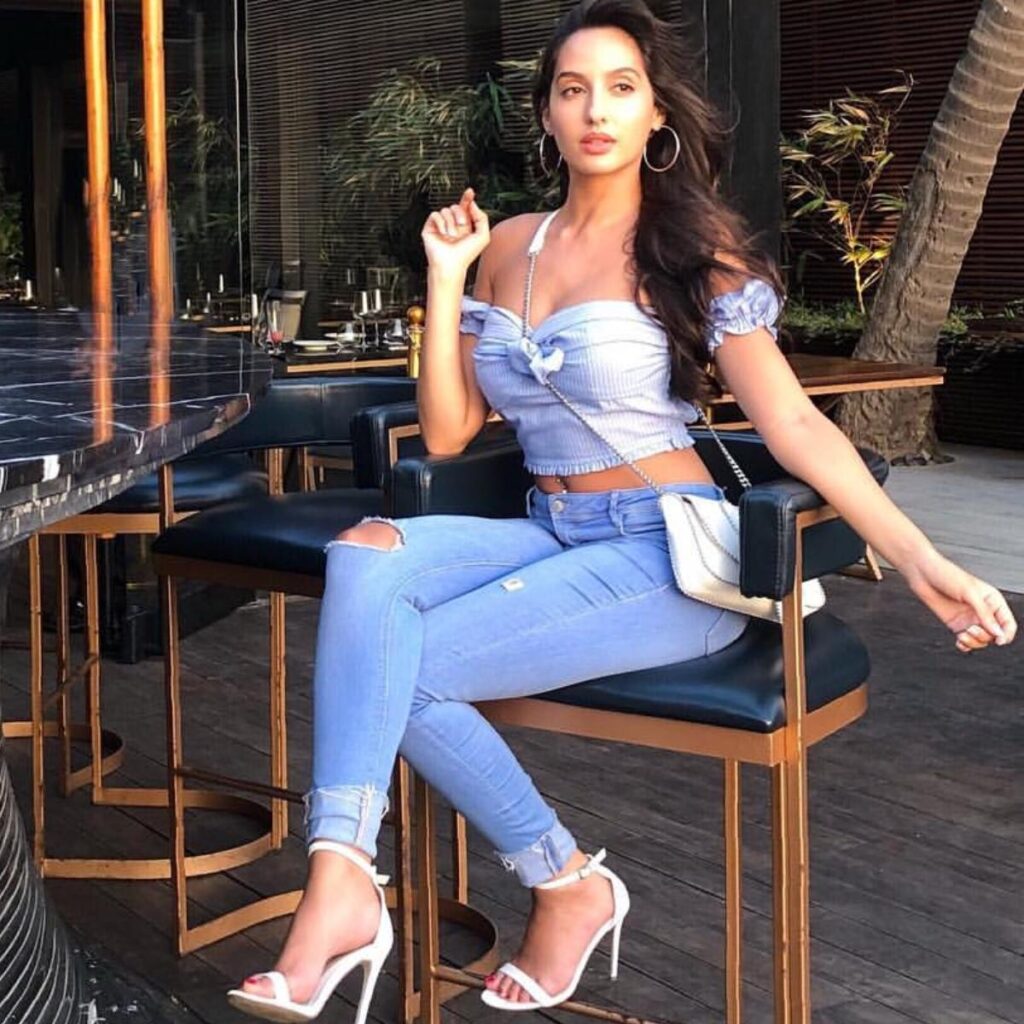 Tara Sutaria, Jacqueline Fernandez To Nora Fatehi: Who Slew The Denim Outfit Better? - 6