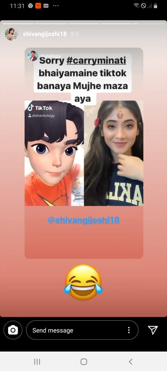 Yeh Rishta Kya Kehlata Hai fame Shivangi Joshi has TikTok fun: Check Out 1