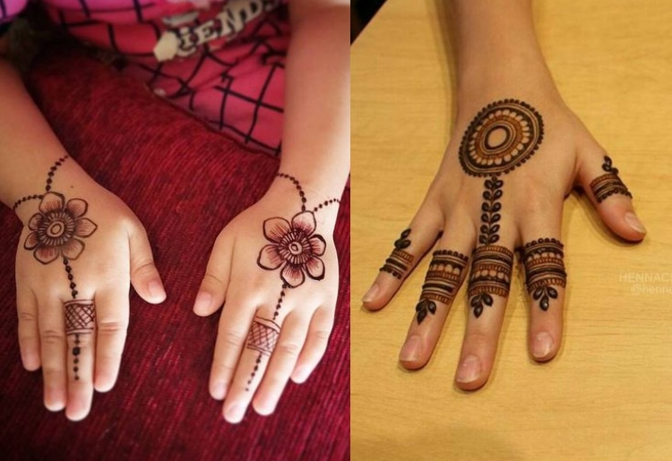 7 Simple & Cute Mehendi Designs For Little Girls - 0