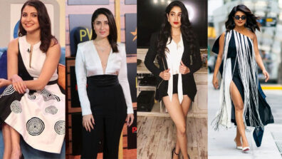 All the times Anushka Sharma, Kareena Kapoor, Janhvi Kapoor And Priyanka Chopra Slew In Black And White Look