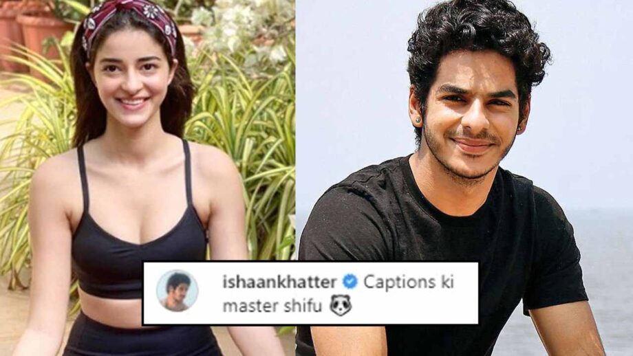 Ananya Panday posts a hot picture, Ishaan Khatter comments 'captions ki master shifu' 1