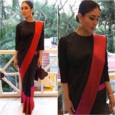 Anushka Sharma, Kareena Kapoor and Priyanka Chopra Know How To Wear Sarees With Long Blouses - 7