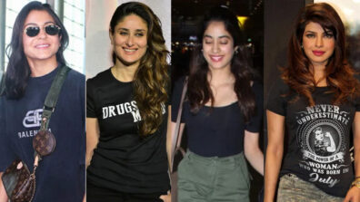 Anushka Sharma, Kareena Kapoor, Janhvi Kapoor, Priyanka Chopra In Black Tee: Who Wore It Better?