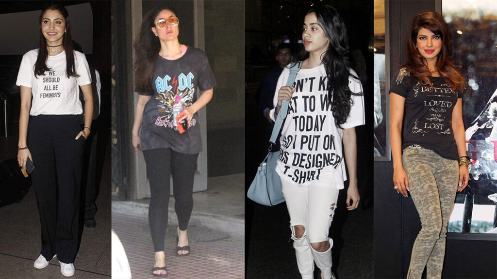 Anushka Sharma, Kareena Kapoor, Janhvi Kapoor, Priyanka Chopra: Who Styled In Printed Tees Best?