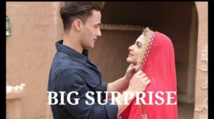 Asim Riaz strikes a romantic pose with Himanshi Khurana in a ghoonghat, surprise for fans